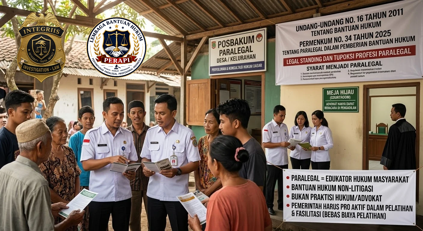 "SUARA HATI PARALEGAL." LEGAL STANDING DAN TUPOKSI PROFESI PARALEGAL