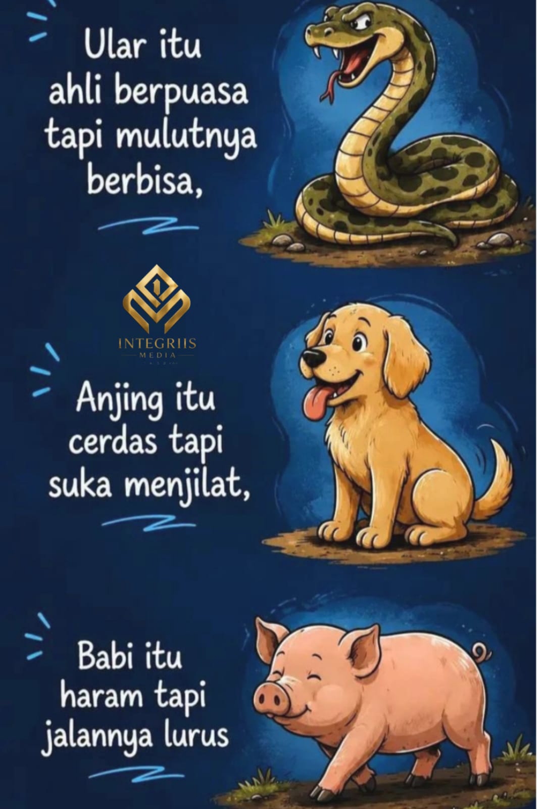 Pelajaran Moral dari Tiga Hewan